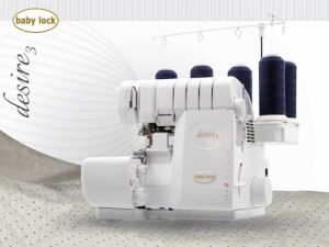 Die cover / Overlock Maschine desire3 von baby lock.