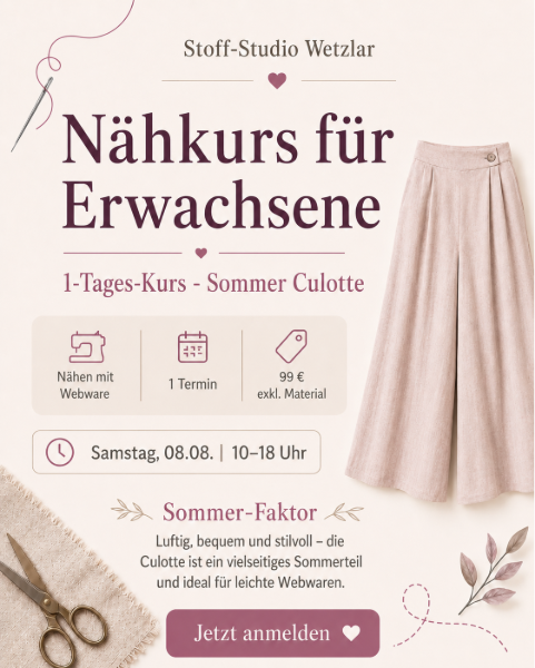 naehkurs-erwachsene-hose-culotte-naehen-leinen-viskose-sommer-2 naehkurs-erwachsene-hose-culotte