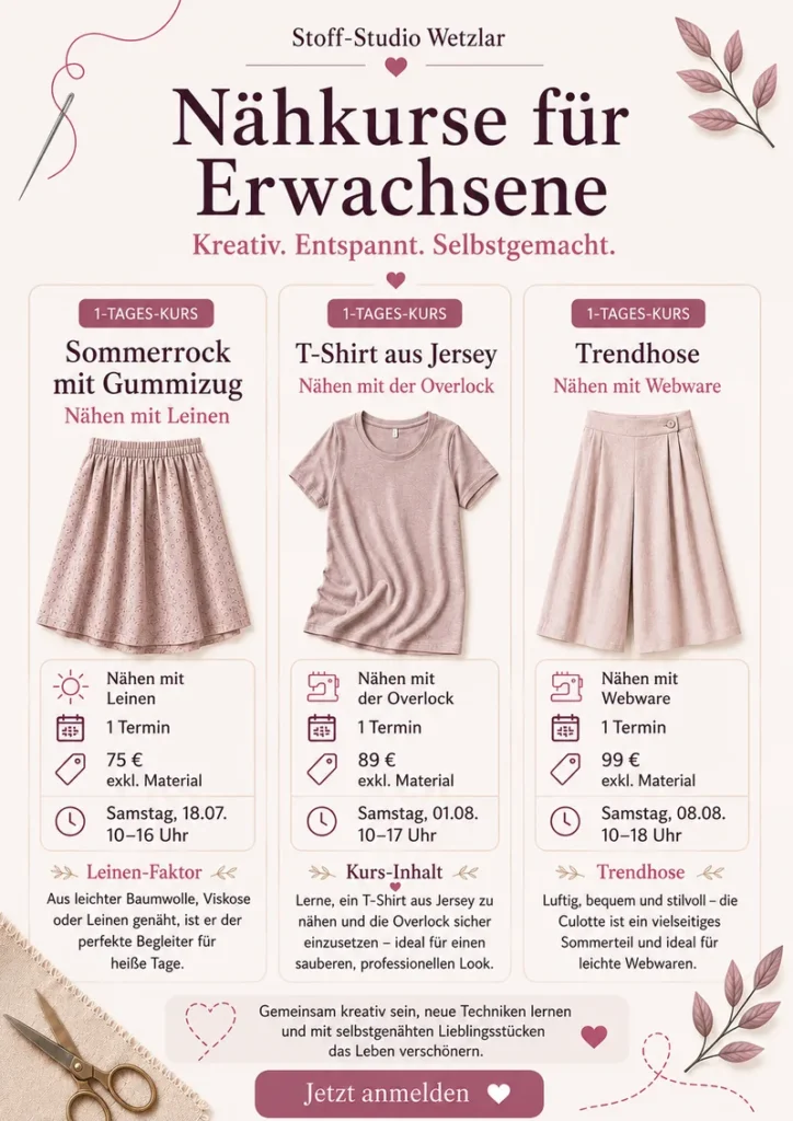 naehkurse-erwachsene-sommerferien-rock-hose-shirt-naehen-lernen